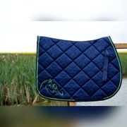 czaprak wszechstronny granatowy z haftem