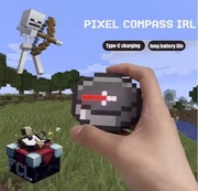 Kompas Pixel z gry Minecraft - Pikselowy kompas brelok