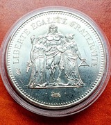 50 Franków. Herkules. 1979 r. Srebro. Stan!