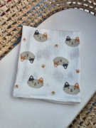 Pielucha muślinowa 50 x 75 cm kotek pieluszka otulacz, kocyk