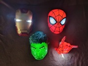 Oryginalny zestaw Marvel 3DLightFX LED Iron Man Spider-Man Hulk/Avengers