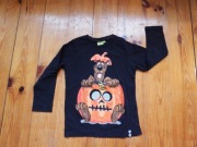 bluzka z długim rękawem 104/110 czarna Halloween Scooby Doo