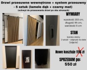 Drzwi przesuwne wewnętrzne z systemem przesuwnym Fortia