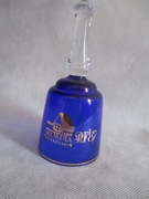 SZKLANY KOBALTOWY  DZWONEK KOLEKCJONERSKI CZECHY  PF 1987