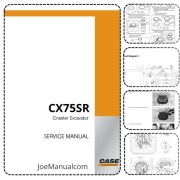 CASE CX75SR Excavator Service Manual lnstrukcja naprawcza serwisowa