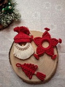 Świąteczny zestaw z makramy