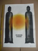 plakat BHP  .Plakat z PRL. Stary plakat