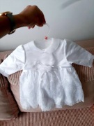 Strój do chrztu komplet dla dziewczynki 