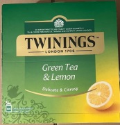Twinings Green Tea Lemon 100 saszetek
