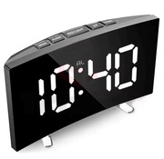 Zegar budzik DT czarny 17cm