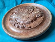 Stara płaskorzeźba motywem głuszca,