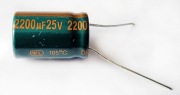 Kondensator elektr. 2200uF/25V 4szt. 105C lowESR
