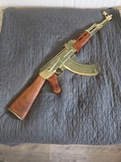 Atrapa  replika karabinek ak 47 ZŁOTY 