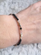 Amulet Ochronny czarny i różowy turmalin