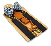 Zestaw muszka szelki chłopiec 1-8 lat 