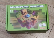 Klocki Magnetyczne Minecraft 150szt + Zestaw Kreatywny + Figurki Pudełko