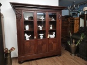 Dębowa biblioteka witryna  antyk 865 /2025 