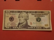 USD 10 DOLAROW 2004A SERIA ZASTĘPCZA  BANK OF SAN FRANCISCO L12