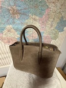 Torebka bezowa skóra 