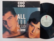 COO COO  - ALL YOU NEED IS LOVE - MAXI 12" - WINYL ITALO DISCO/ EUROBEAT 