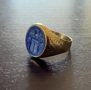 Złoty sygnet herbowy Graf von Plattenberg !