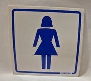 Naklejka - toaleta damska