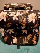 Sakwa rowerowa,torba rowerowa nowa kwiaty 