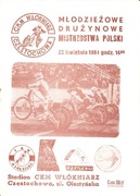 ...eliminacje MDMP gr.III (Włókn,Motor,Stal R,Unia T) 23.4.1984 Częstoch...
