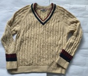 Tommy Hilfiger beżowy sweter M bawełna 100 %