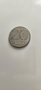 Moneta 20 zl z 1990 roku 