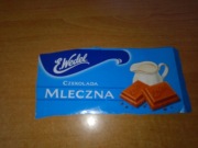 Wedel czekolada mleczna puste opakowanie