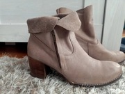Beżowe camelowe botki sztyblety kozaczki zapato rozmiar 40