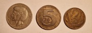 Monety PRL 1975 - zestaw 2, 5, 10 zł Mickiewicz