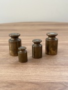 Mosiężne odważniki 4 szt.