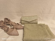 Buty No Doubt 39 szal i torebka zestaw złoty