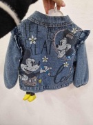 Ocieplana kurtka katana jeansowa Myszka Minnie r. 86/92