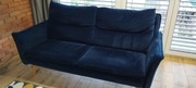 Sofa i 2 fotele zestaw kanapa granatowe niebieskie