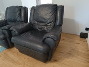 Fotele skórzane. Z funkcją leżenia 