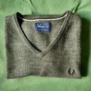 Sweter Fred Perry Xl wełna marino