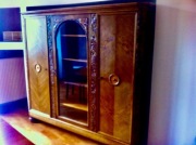 SZAFA gabinet kancelaria ORYGINAL Orzech Masywna FRANCJA Antyk