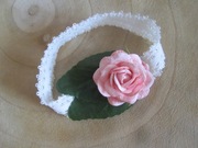 Kwiatowa opaska dla małej dziewczynki*Sesja zdjęciowa*Okazja specjalna