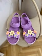Buty sandały CROCS J3 rozmiar 34/35 fioletowe liliowe