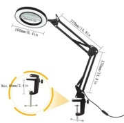Lupa USB 8x/10x z podświetleniem 72 LED 3 kolory do elektroniki i skóry