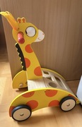 drewniany chodzik-pchacz Żyrafa marki Wonderworld, mini sorter