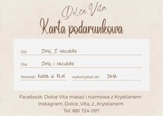 Masaż, voucher, prezent, urodziny, święta