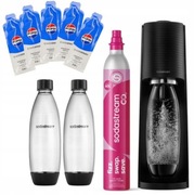Saturator do wody SodaStream Terra czarny 2 butelki + 5 próbek syropu Pepsi