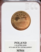 2 PLN - 90. rocznica utworzenia NIK 2009 Grading MS66