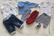 Benetton spodnie converse skarpety body zestaw 8 szt. 0-1m wcześniak