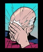 Koszulka T-shirt Epic FACEPALM StarTrek Popart | 100% Bawełna, Czarna, L