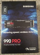 Nowy Dysk MZ-V9P2T0BW SAMSUNG 990 Pro 2TB SSD  7450 MB/s NVME GWARANCJA 5l